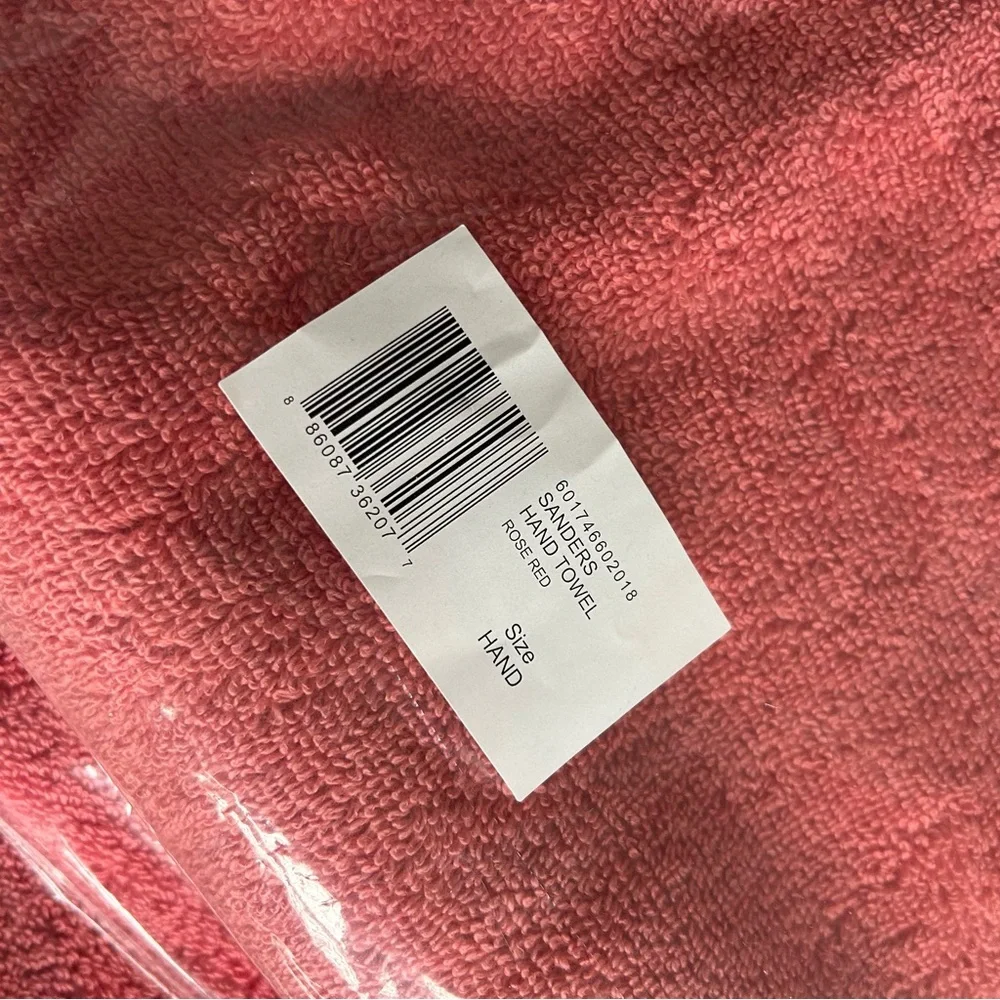 Ralph Lauren Home Sanders Rose Red Bath Towel Set NWT